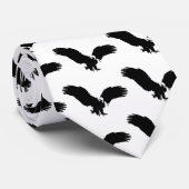 Cravate Silhouette de l'aigle chauve (Roulé)