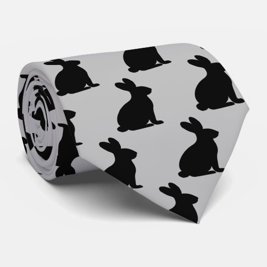Cravate Silhouette de lapin (Roulé)