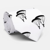 Cravate silhouette de parachutiste (Roulé)