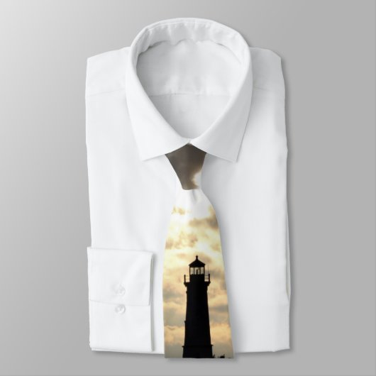 Cravate Silhouette de phare (Attaché)
