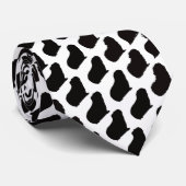 Cravate Silhouette de porc de Guinée (Roulé)