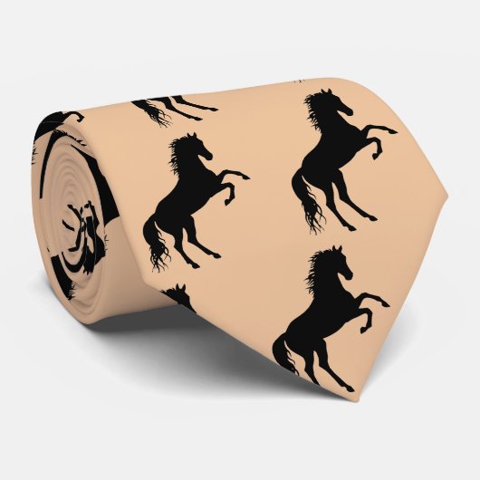 Cravate Silhouette du cheval (Roulé)