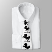 Cravate Silhouette du cheval d'élevage (Attaché)