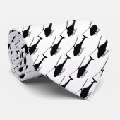Cravate Silhouette en noir et blanc (Roulé)