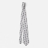 Cravate Silhouette en noir et blanc (Dos)