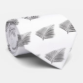 Cravate Silhouette Feuille Et Branche De Palme (Roulé)