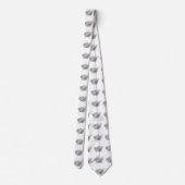 Cravate Silhouette Feuille Et Branche De Palme (Dos)