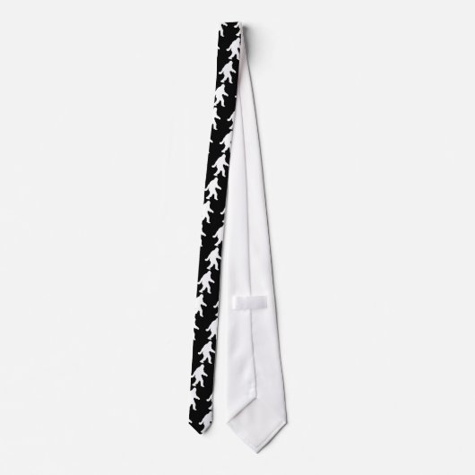 Cravate Silhouette Sasquatch Blanc Pour Arrière - plans So (Dos)