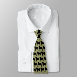 Cravate Silhouettes carlin   Motif de chiens   Canine Cool