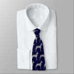 Cravate Silhouettes de chien grand Danse Motif Bleu et gri<br><div class="desc">Ce cravate motif original Great Danes fait un grand cadeau pour les papas de chien! Disponible en différentes couleurs, cette cravate cool fait une déclaration pour tous ceux qui aiment un Grand Danois. Un cadeau génial pour le type qui porte une cravate pour les affaires, ou pour des événements spéciaux...</div>