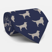 Cravate Silhouettes du trieur de canards de la Nouvelle-Éc (Roulé)