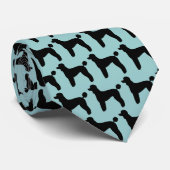 Cravate Silhouettes standard de caniche pour animaux | rac (Roulé)