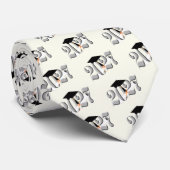 Cravate Silver Class of 2027 Graduation (Roulé)