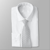 Cravate Silver Grey Christian Ichthys Jesus Fish (Attaché)
