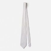 Cravate Simple champignon blanc chevron abstrait ivoire (Devant)