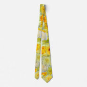 Cravate Simple Collection Fleur Jaune pour Garçons d'Honne (Dos)