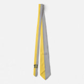Cravate Simple deux tons jaune et gris Initiales Monogramm (Dos)