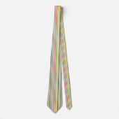 Cravate Simple élégante couleur arc-en-ciel bande vertical (Devant)