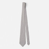 Cravate Simple Éléphant Blanc Gris Abstrait Chevron (Devant)