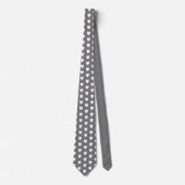 Cravate Simple Grey and White Love Heart Pattern (Devant)