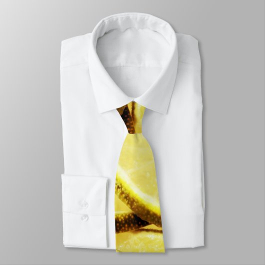 Cravate Simple jaune citron vert ajouter nom minimum perso (Attaché)