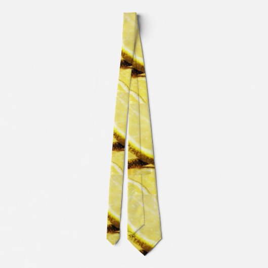 Cravate Simple jaune citron vert ajouter nom minimum perso (Dos)