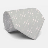 Cravate Simple light grey pattern on a grey background. (Roulé)