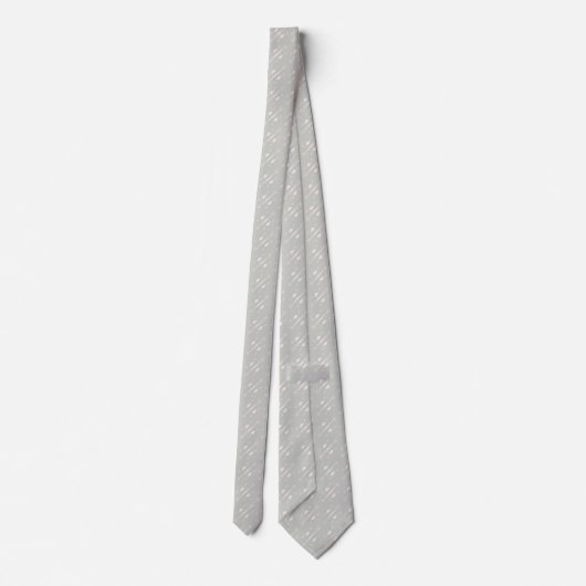 Cravate Simple light grey pattern on a grey background. (Dos)
