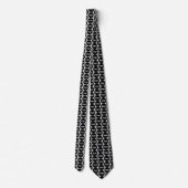Cravate Simple Logo Entreprise Gris Argent (Dos)