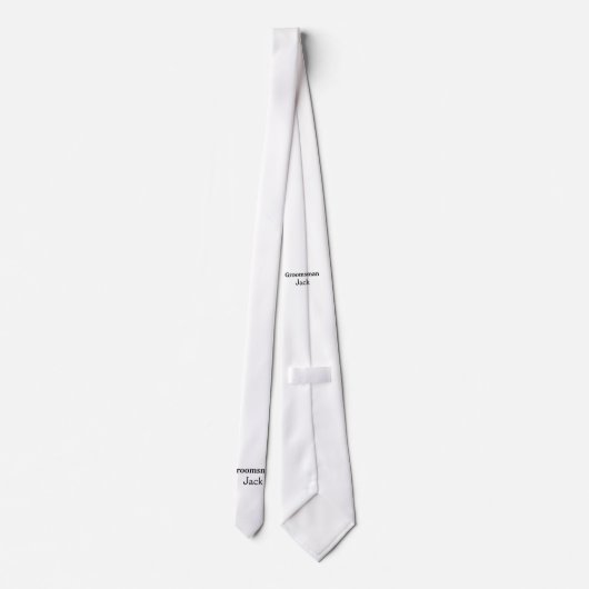 Cravate SIMPLE MINIMAL ajouter votre nom toiletteur person (Dos)