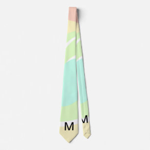 Cravate Simple minimal vert aquarelle pailleté ajouter du