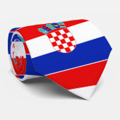 Cravate Simple moderne Croatie National Drapeau Vêtements (Roulé)