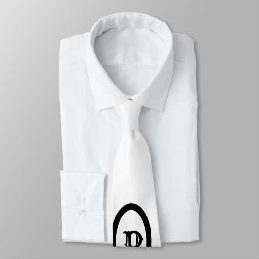 CRAVATE SIMPLE MODERNE MODERNE MONOGRAM STYLE ÉLÉGANT FOUR (Attaché)