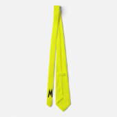 Cravate Simple moderne Neon Fluorescent Jaune (Dos)