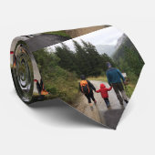 Cravate Simple Motif photo de famille (Roulé)