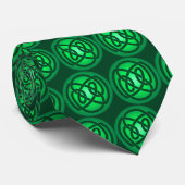 Cravate simple verte de noeud de boucle (Roulé)