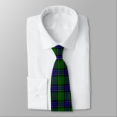 Cravate Sinclair tartan bleu vert plaid (Attaché)