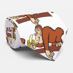 Cravate singe à la banane