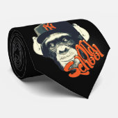 Cravate Singe de butin de vieille école (Roulé)