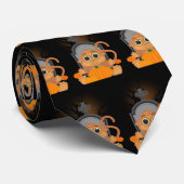 Cravate Singe d'Halloween (Roulé)