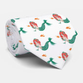 Cravate Sirène d'une chevelure rouge 2 (Roulé)