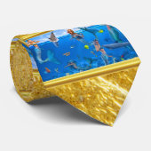 Cravate Sirènes avec dauphins (Roulé)