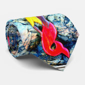 Cravate sirènes blondes à queue rouge (Roulé)