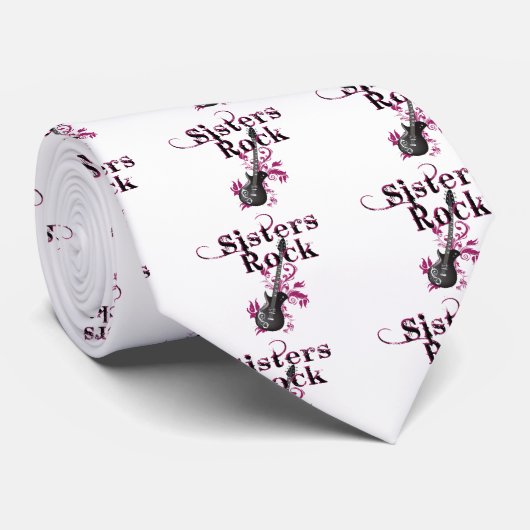 Cravate Sisters Rock (Roulé)