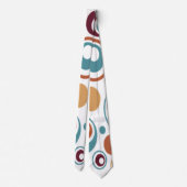 Cravate Skaymarts | Bleu élégant Marron et Blanc Bureau (Dos)