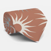 Cravate Skaymarts | Élégant cadre de bureau marron blanc (Roulé)