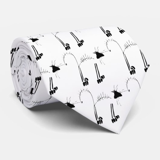 Cravate Skeleton de chat (Roulé)