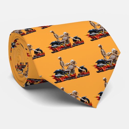 Cravate Skeleton Rider (Roulé)