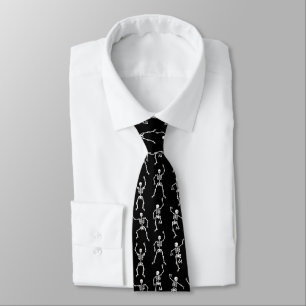 Cravate Skeletons de danse Cravate-Halloween pour hommes