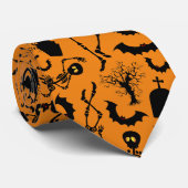 Cravate Skeletons d'Halloween Macabre Dance (Roulé)